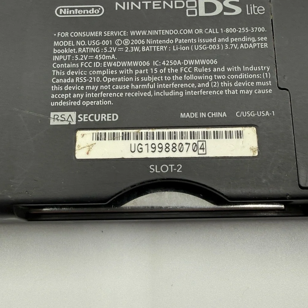 Nintendo DS Lite Cobalt Blue Console Bundle 5 Games Charger Carrying Case